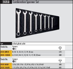 Specifications for Elora Standard Length Metric Wrench Sets